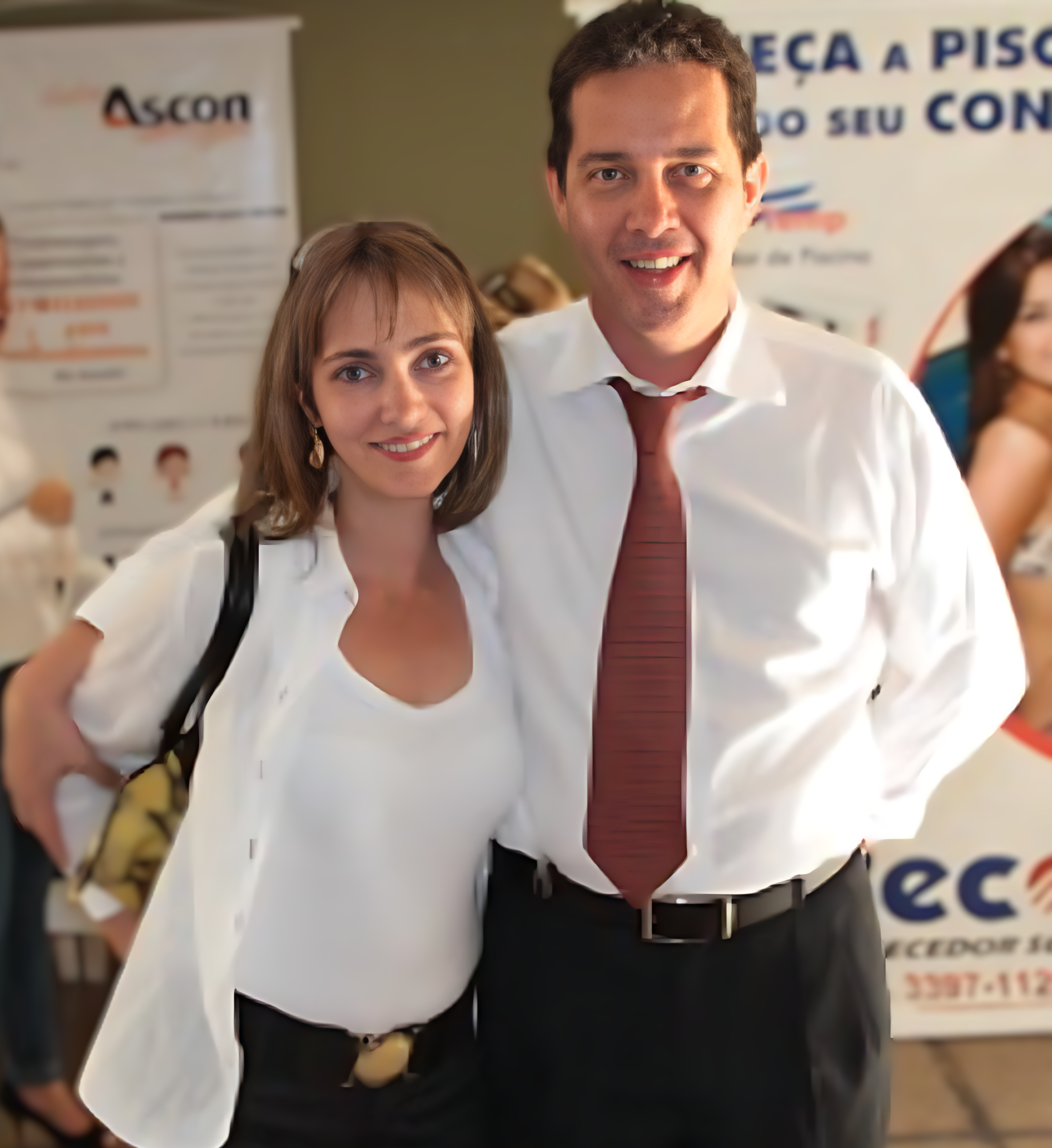 Carlos e Tatiana, diretores da Ascon